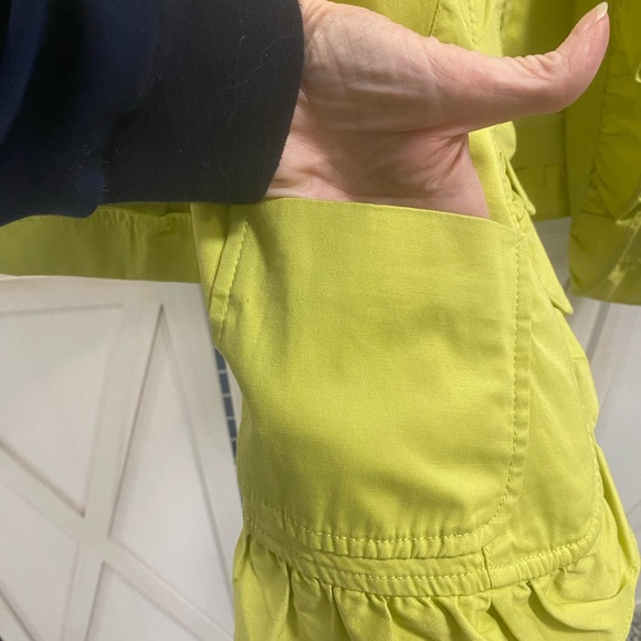 Talbots Vibrant Green Ruffled Blazer - Picture 4 of 5